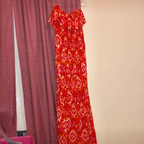 Sleeveless Orange design dress from JC Penney. - Picture 3 of 3